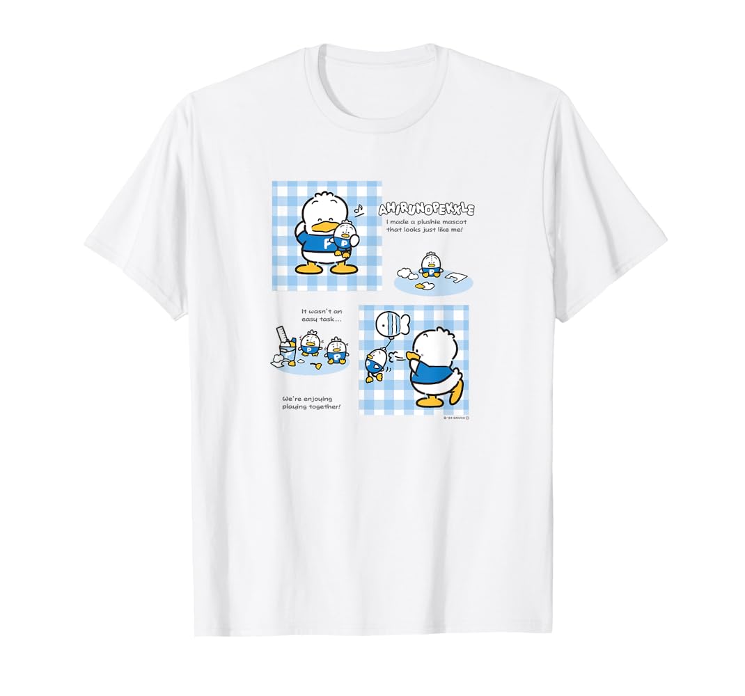 【送料無料・サイズ選択可】Tシャツ　オリジナルキャラクター「ピックル」 Amazon | あひるのペックル マスコット ライトカラー Tシャツ